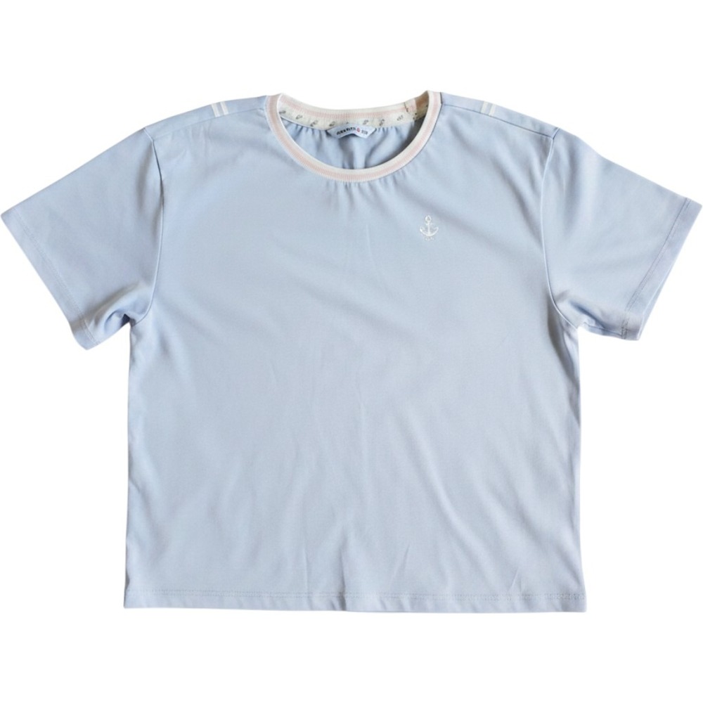 NEPA Kids Shirt Kids S Blue Anchor Sail Away Nautical Graphic Tee Top Summer